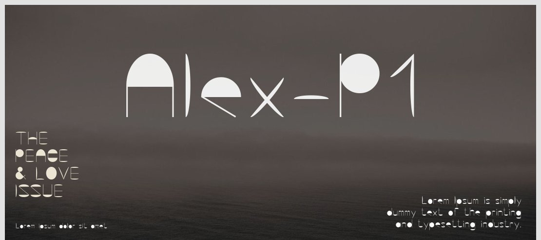 Alex-P1 Font