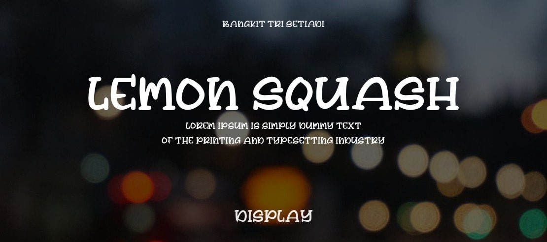 Lemon Squash Font