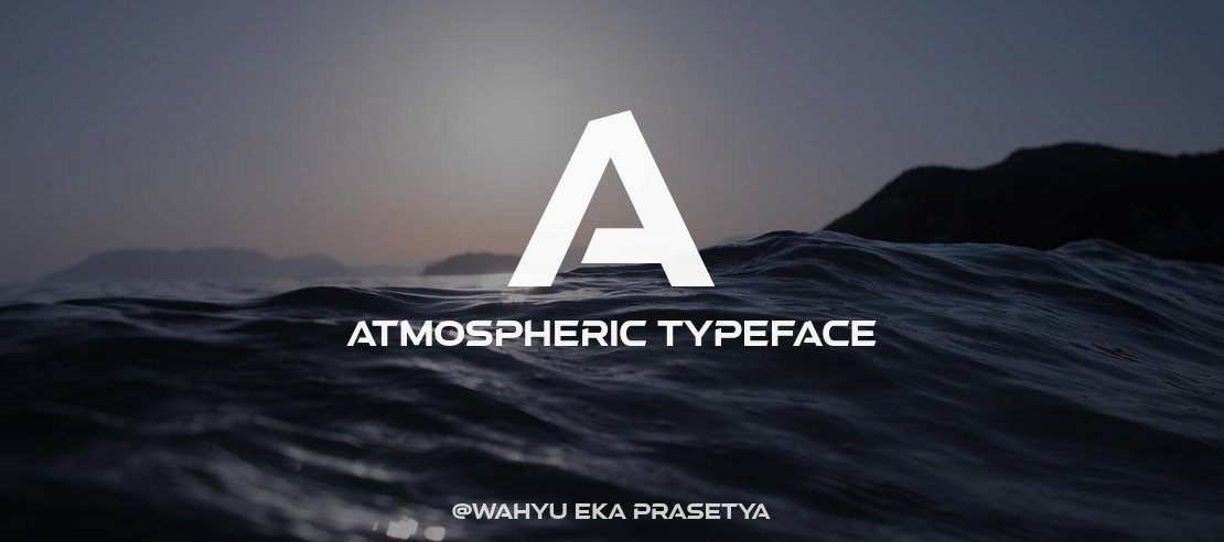 a Atmospheric Font