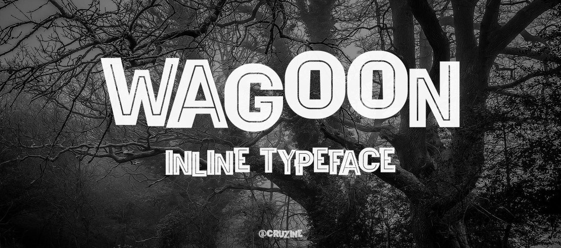 Wagoon  Inline Font Family