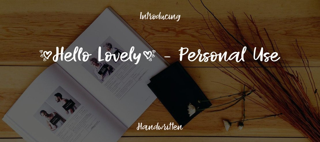 Hello Lovely - Personal Use Font