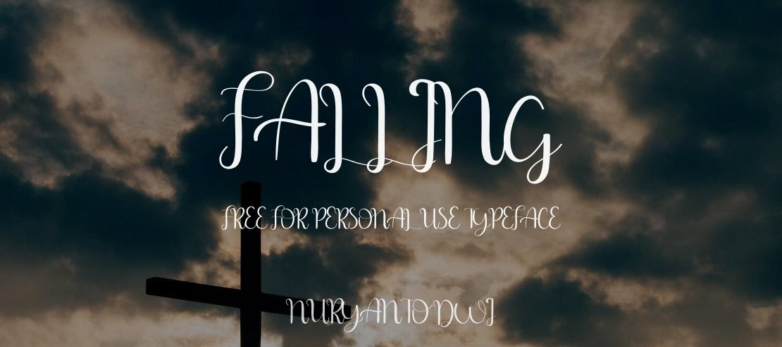 falling free for personal use Font