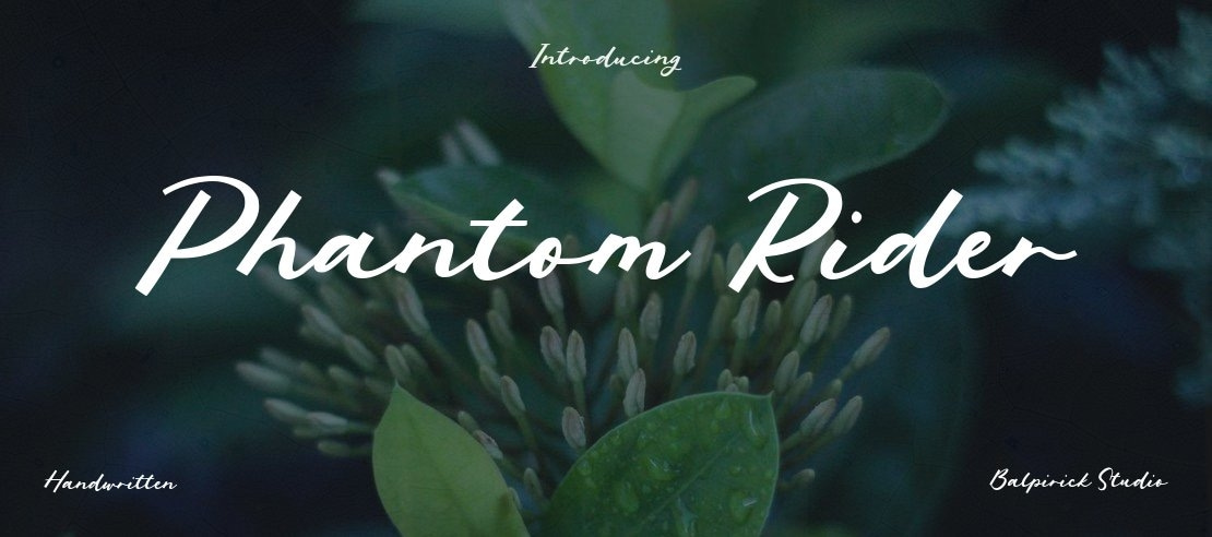 Phantom Rider Font