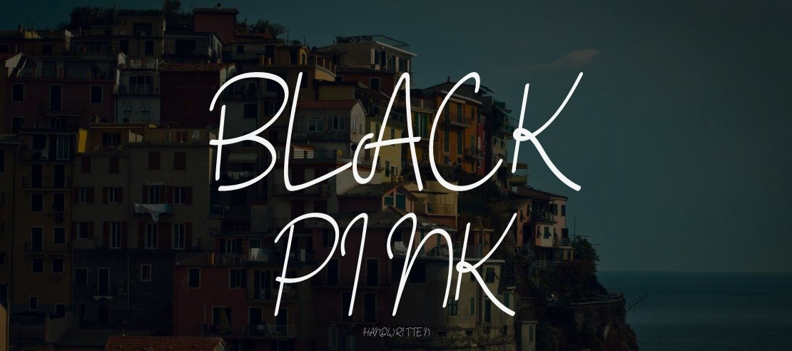 Black Pink Font