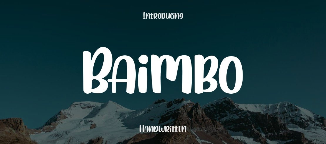 Baimbo Font Family