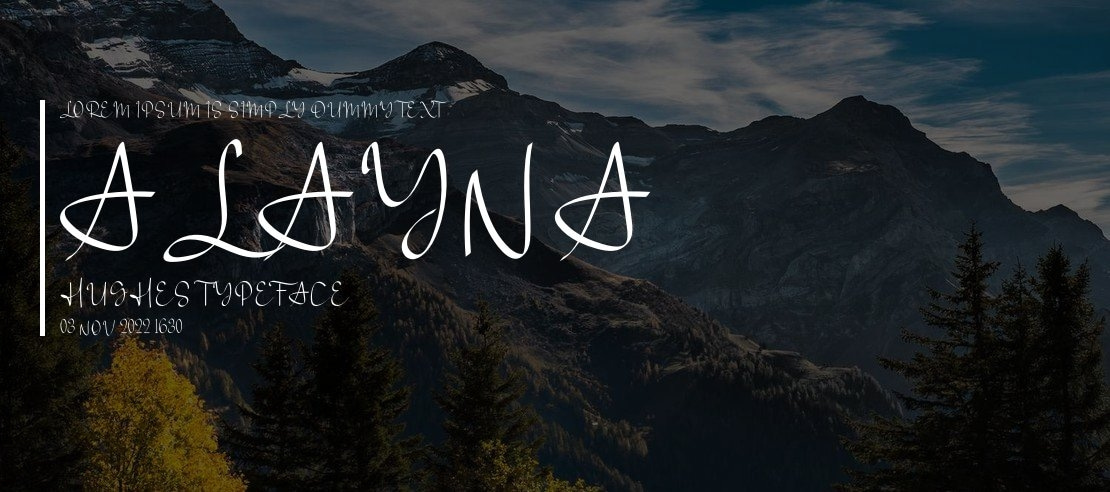 Alayna Hughes Font