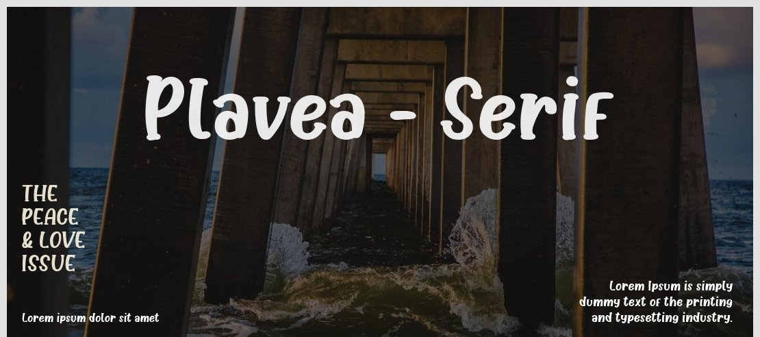 Plavea - Serif Font Family
