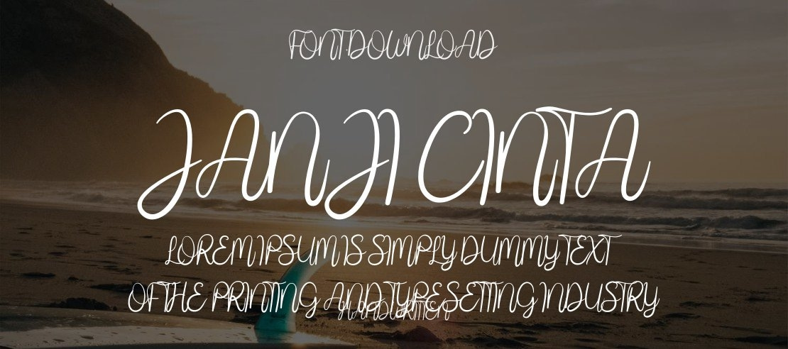 Janji Cinta Font