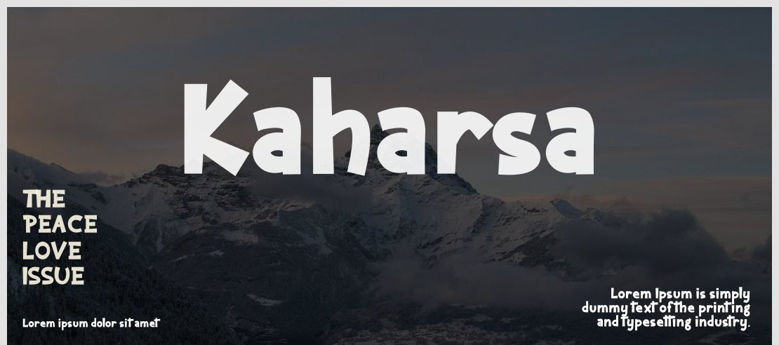 Kaharsa Font