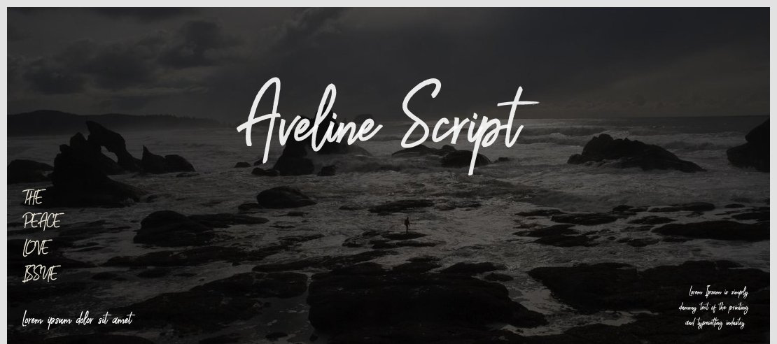 Aveline Script Font