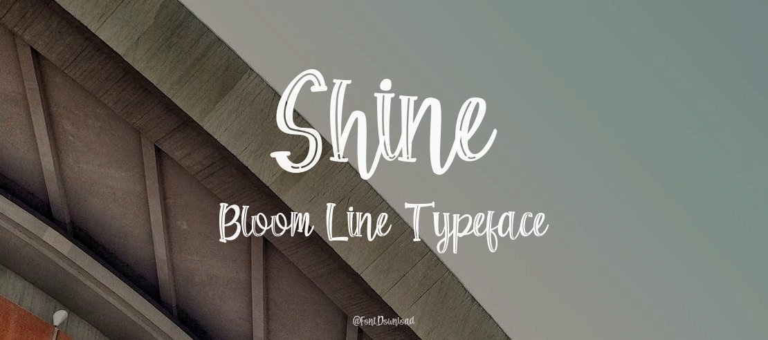 Shine Bloom Line Font Family