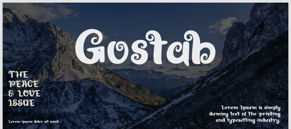 Gostab Font