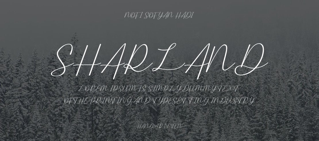 sharland Font