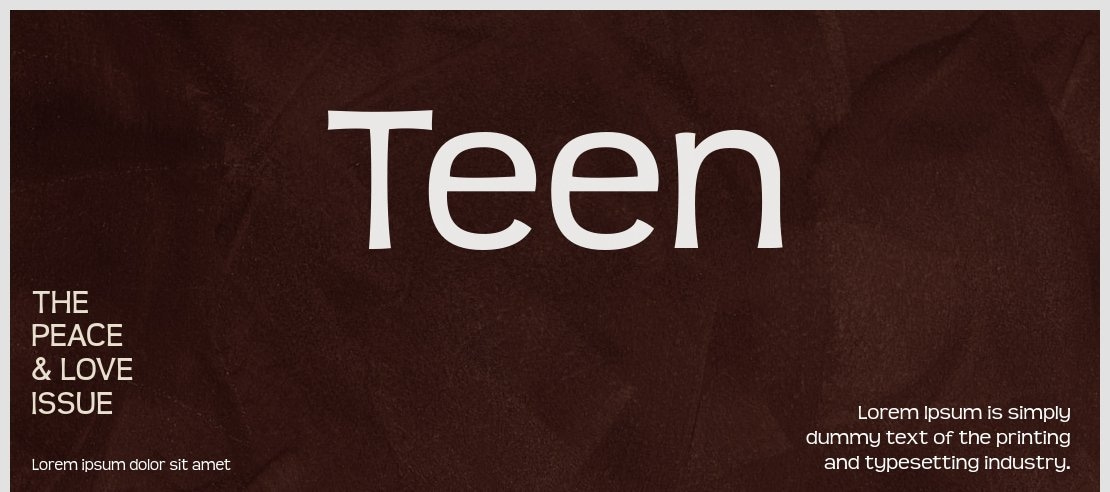 Teen Font Family