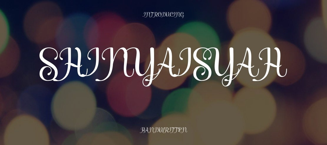 ShinyAisyah Font