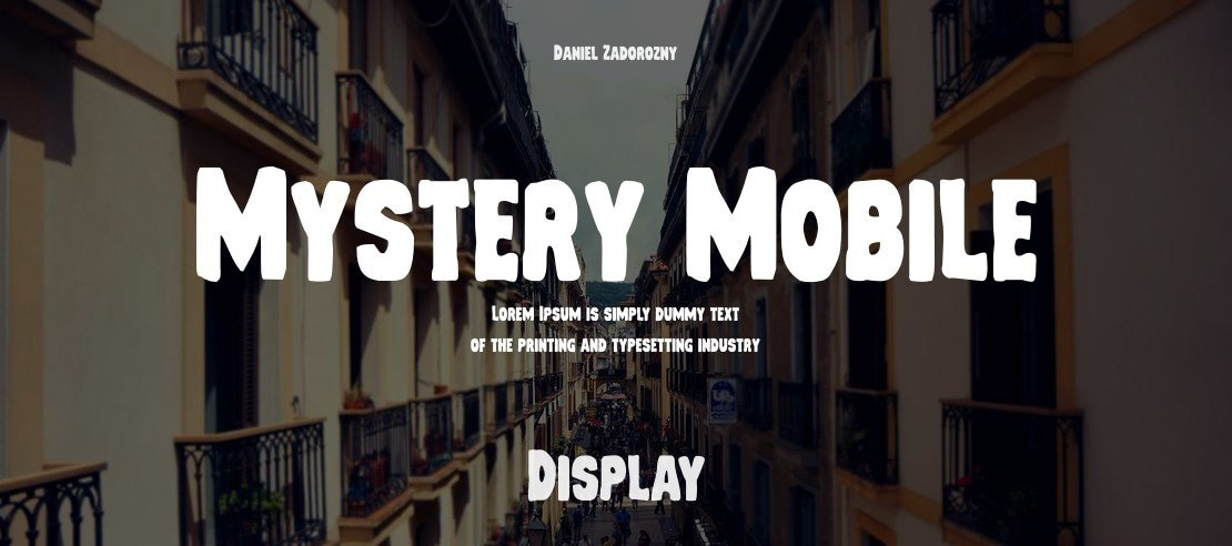 Mystery Mobile Font Family