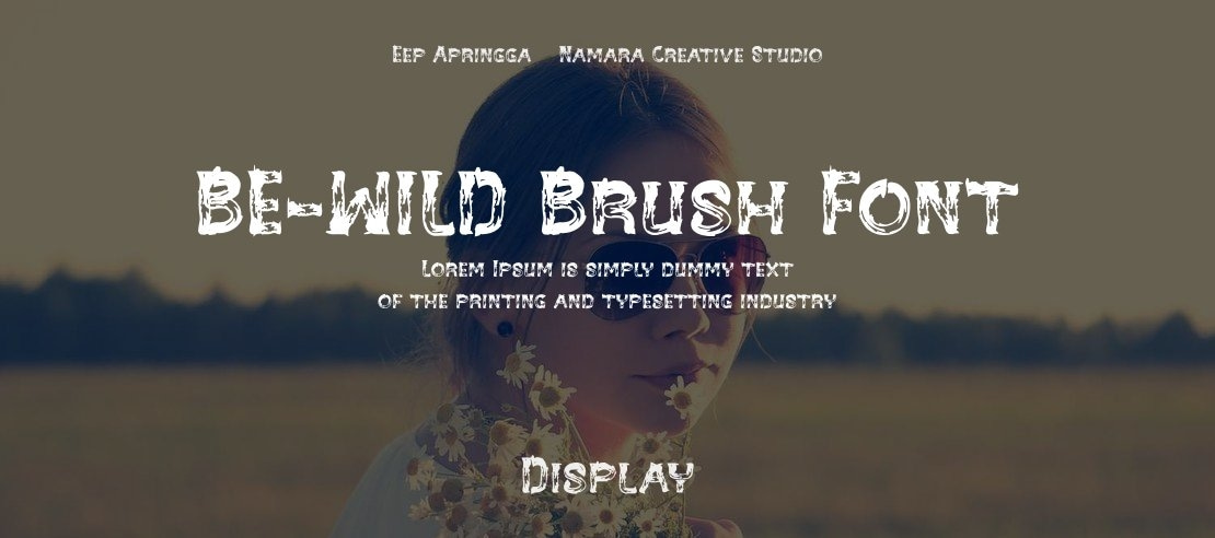 BE-WILD Brush Font