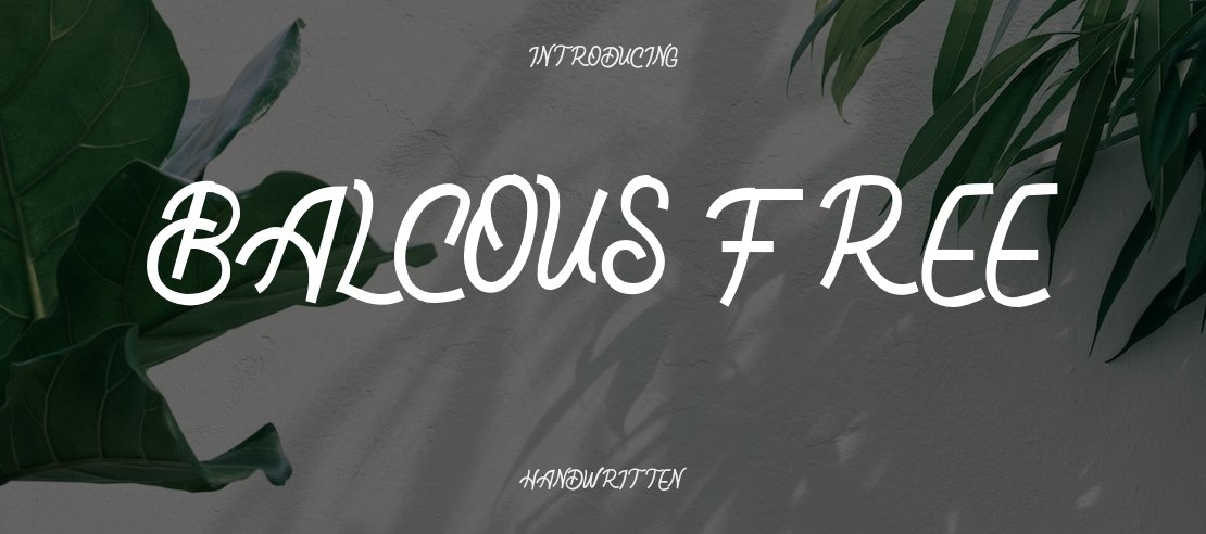 Balcous FREE Font