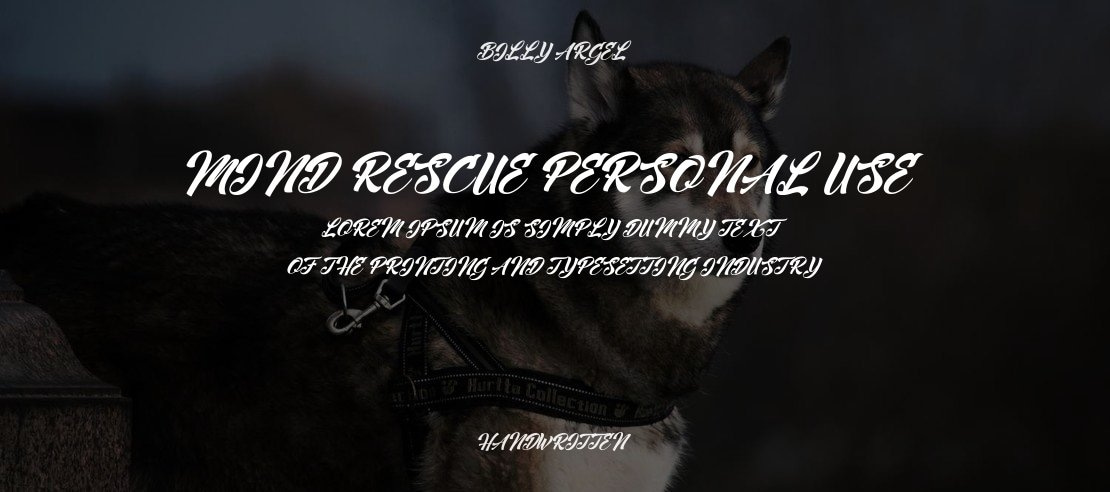 Mind Rescue Personal Use Font