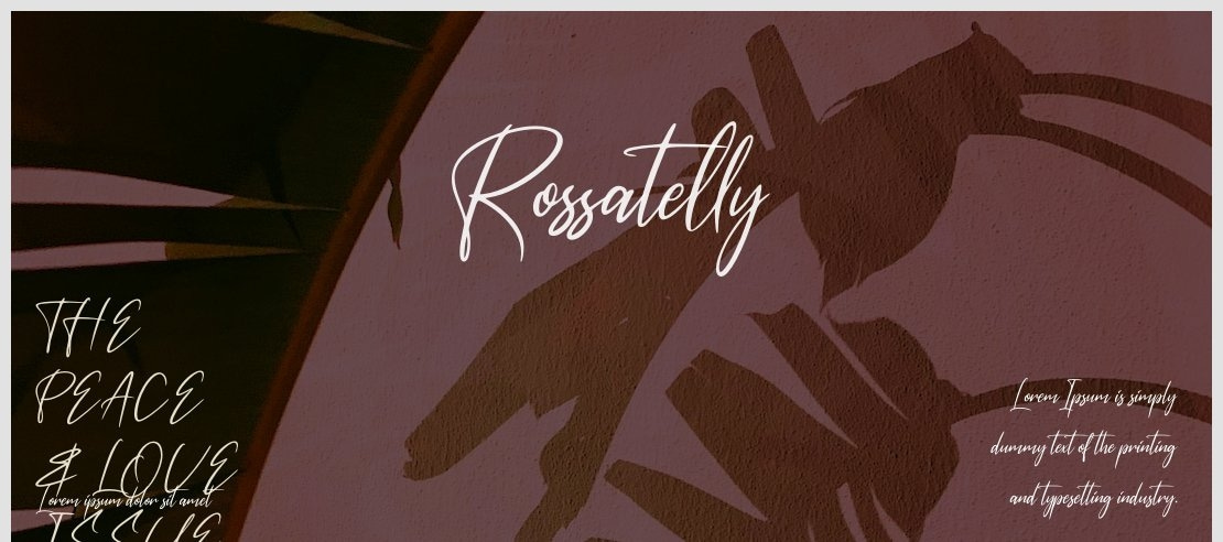 Rossatelly Font