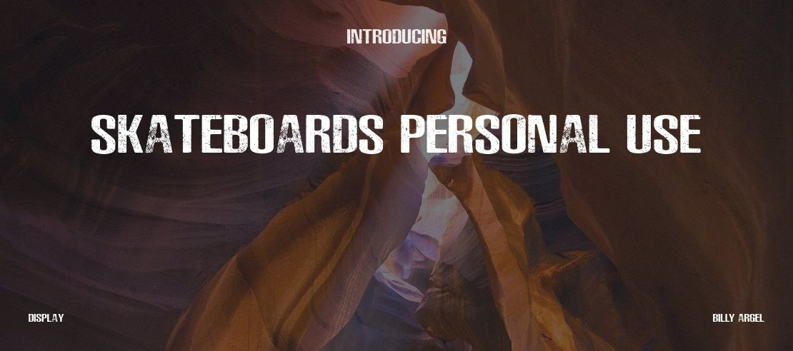 Skateboards Personal Use Font
