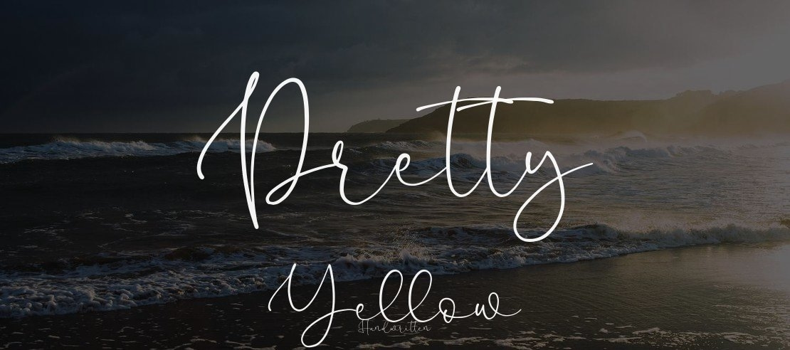 Pretty Yellow Font Family