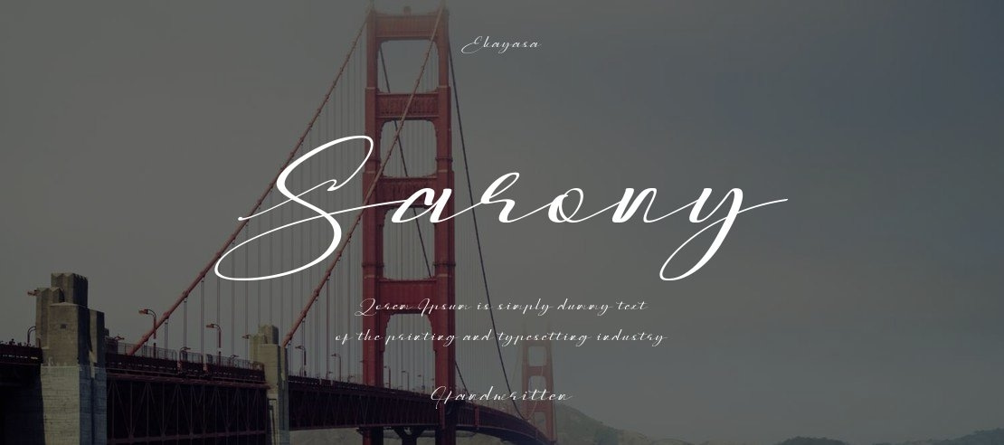 Sarony Font