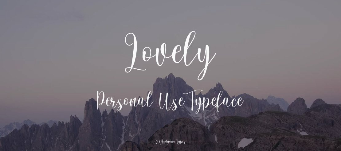 Lovely Personal Use Font