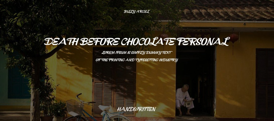Death Before Chocolate Personal Font