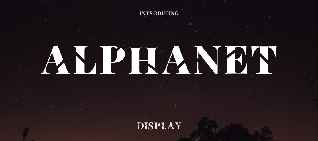 Alphanet Font