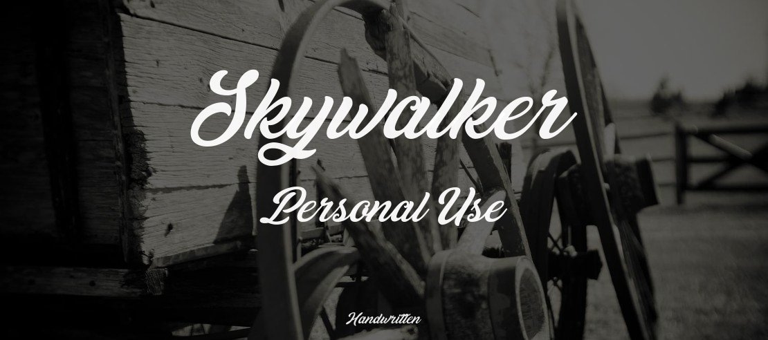 Skywalker Personal Use Font