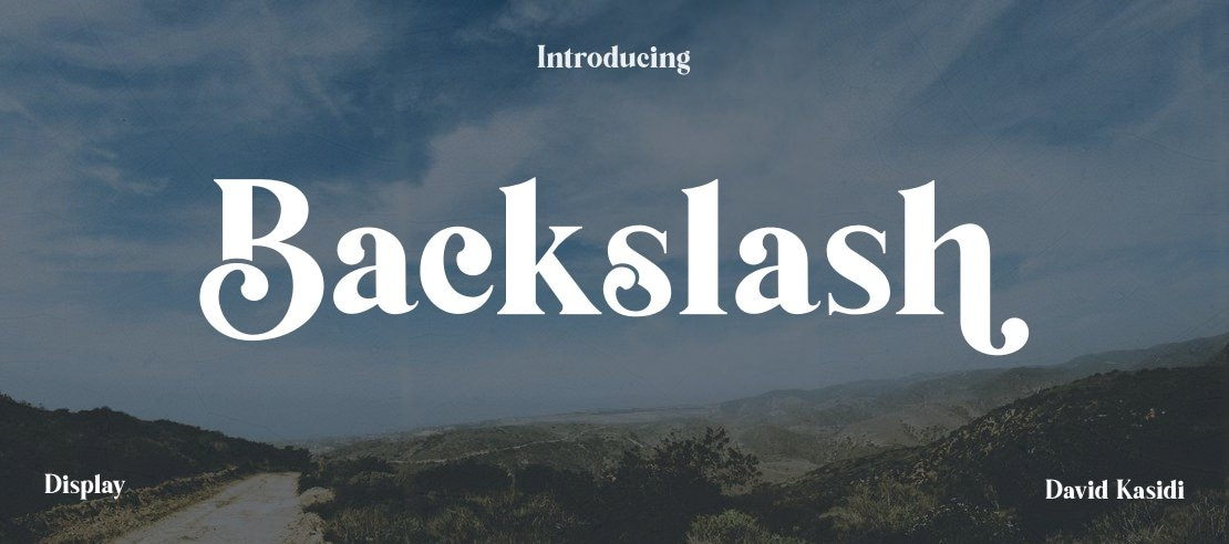Backslash Font