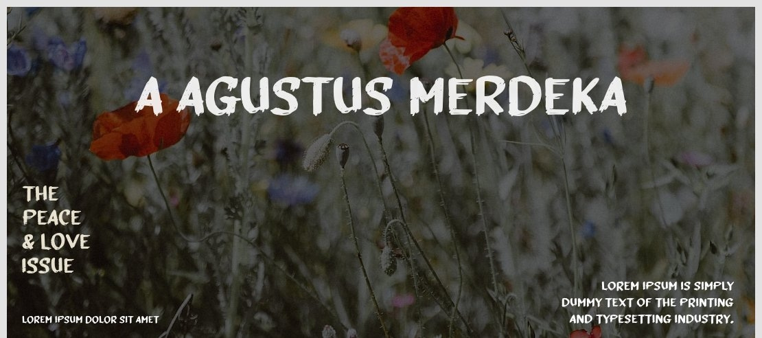 a Agustus Merdeka Font