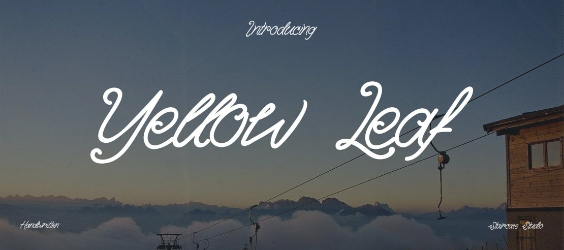 Yellow Leaf Font