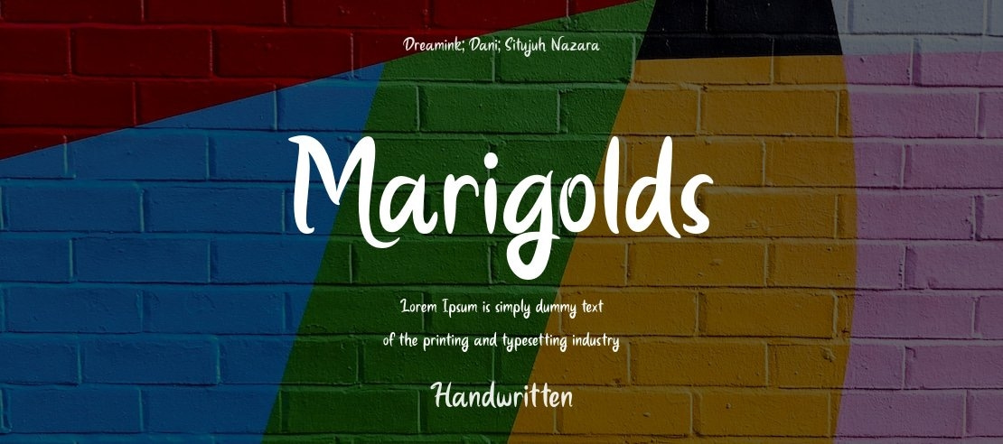 Marigolds Font