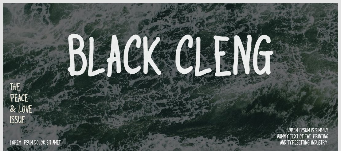 Black Cleng Font