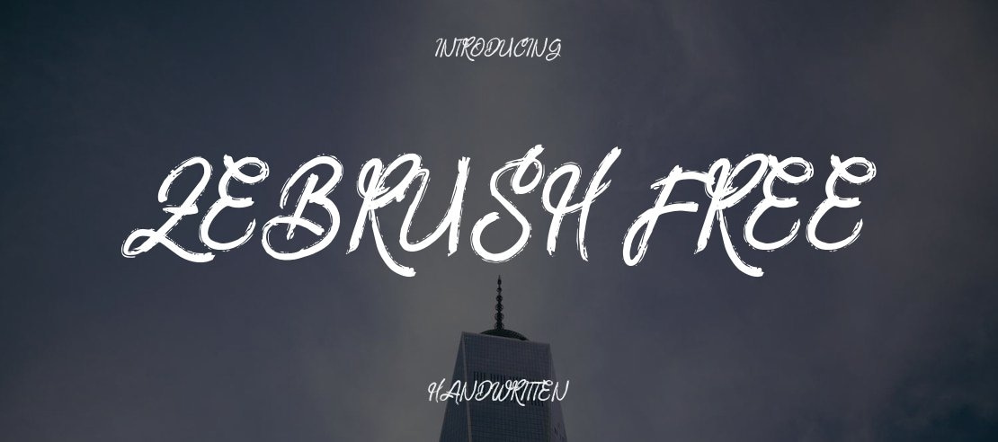 ZeBrush FREE Font
