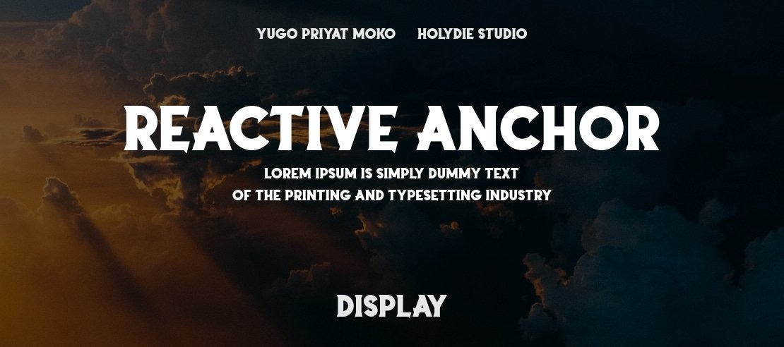 Reactive Anchor Font