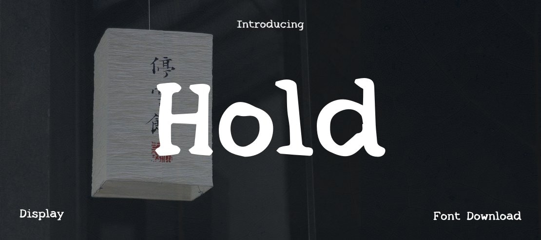 Hold Font