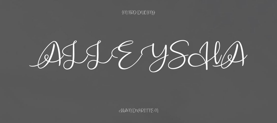 Alleysha Font