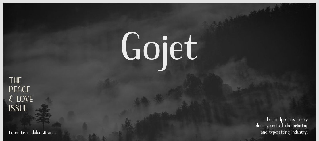 Gojet Font