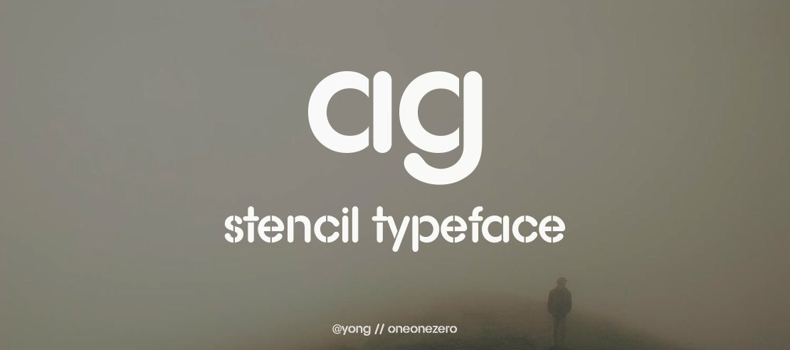 AG Stencil Font