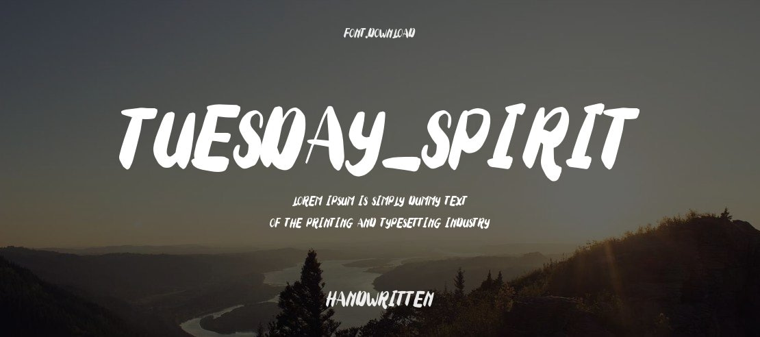 Tuesday_Spirit Font