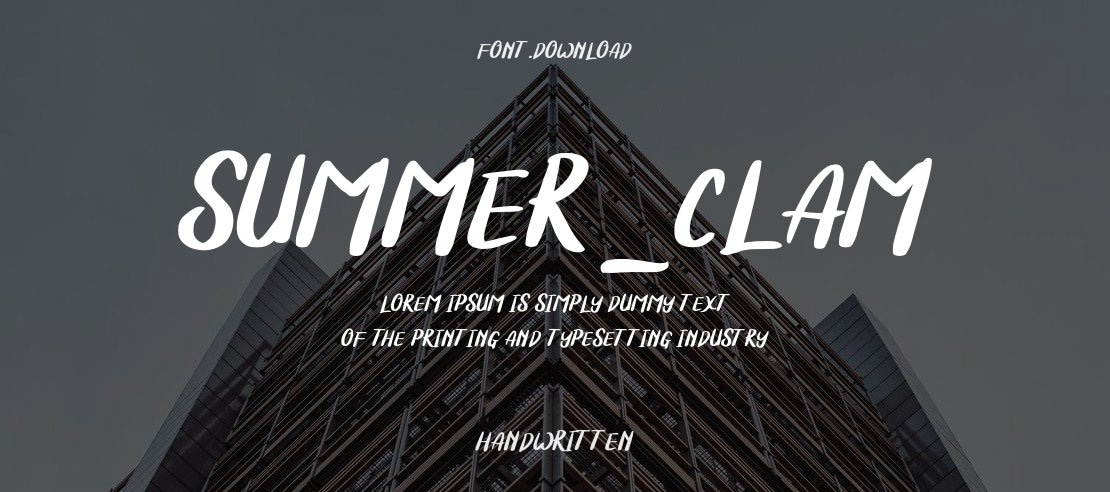 Summer_Clam Font