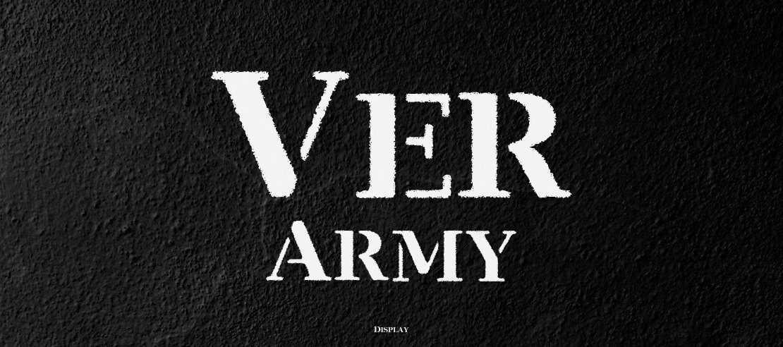 Ver Army Font