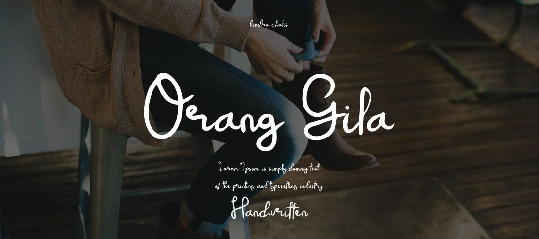 Orang Gila Font