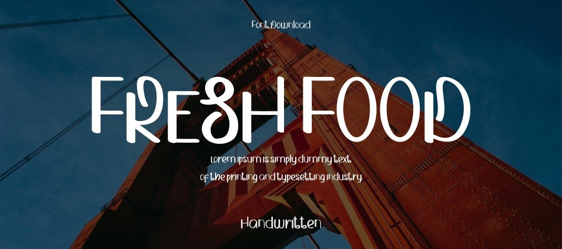 FRESH FOOD Font