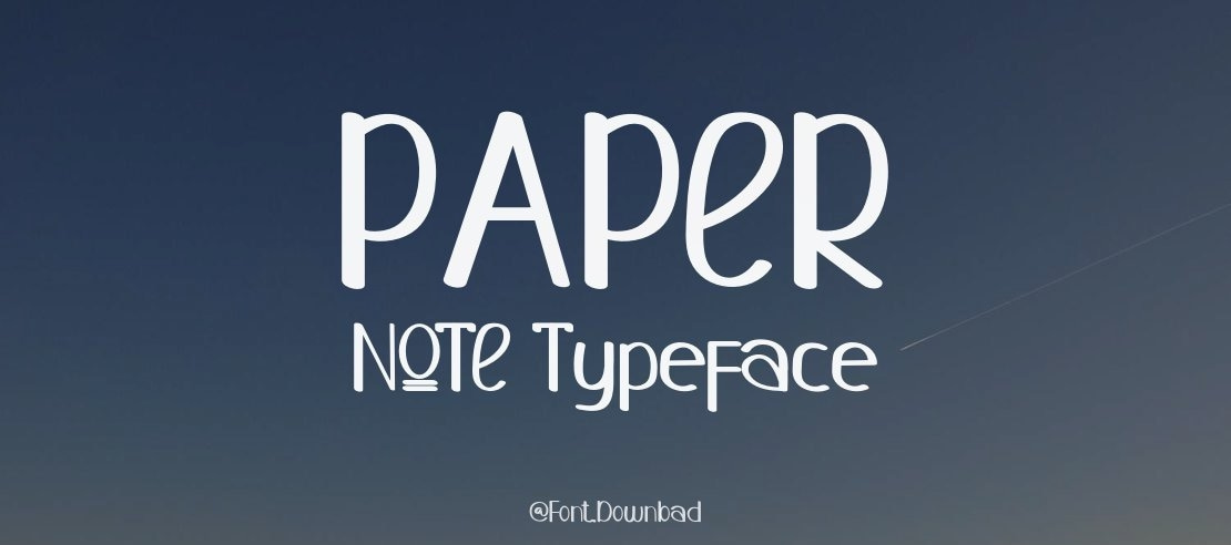 PAPER NOTE Font
