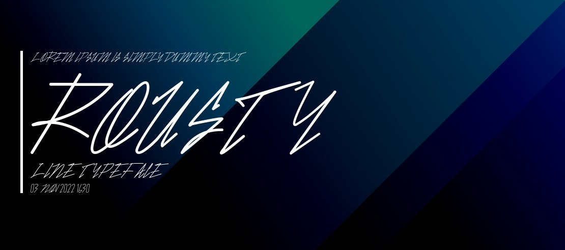 Rousty Line Font