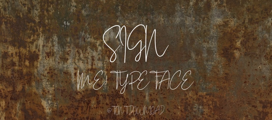 Sign me! Font